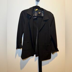 Nina Mclemore Women’s Black Ponte Car Coat